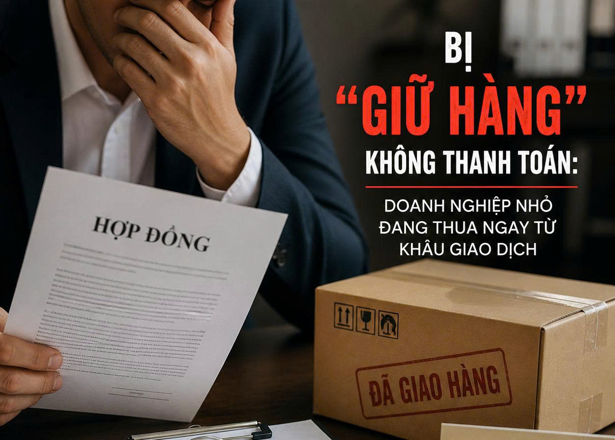 Bị "giữ hàng" không thanh toán: Doanh nghiệp nhỏ đang thua ngay từ khâu giao dịch