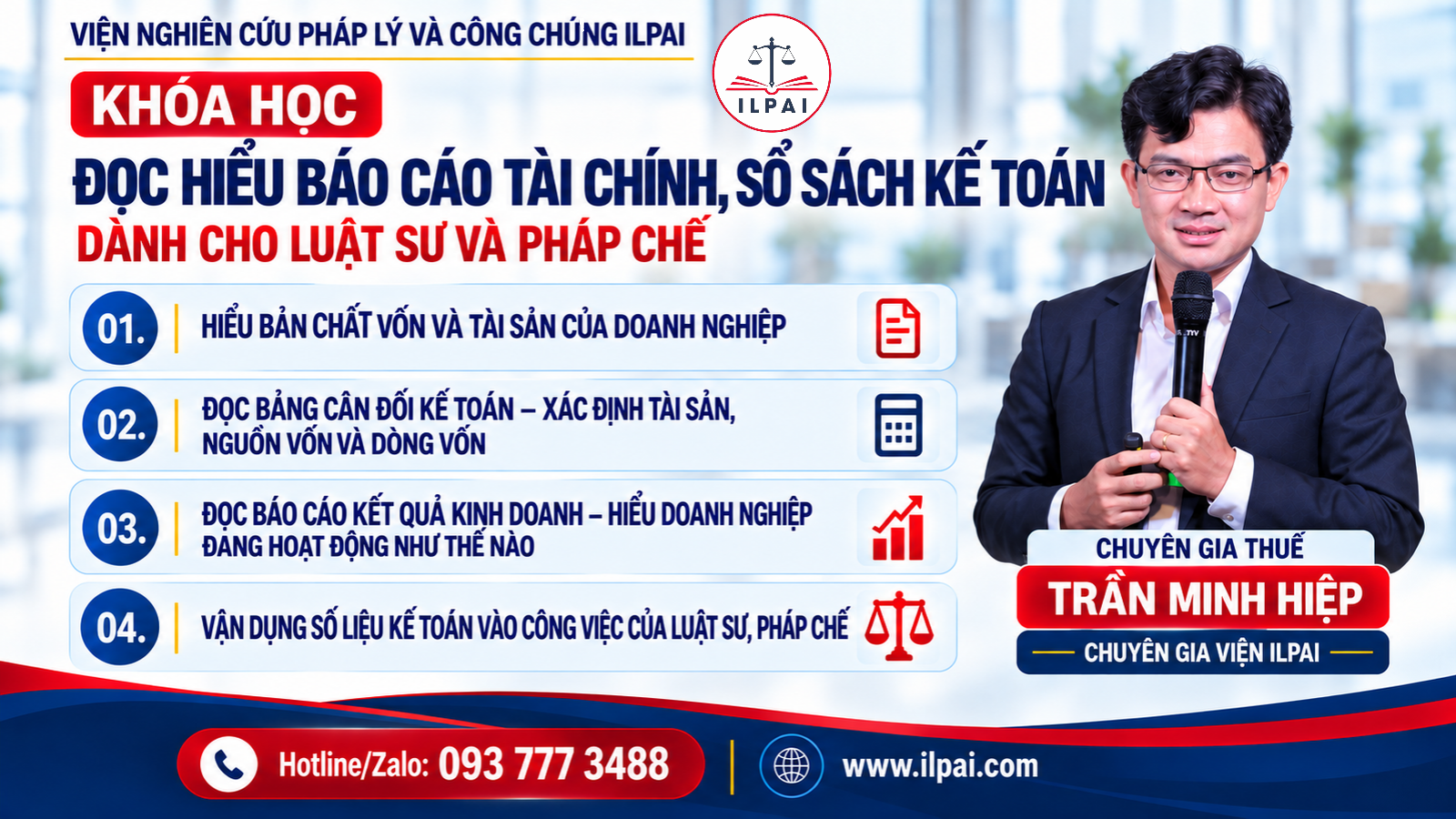 Khóa học đọc hiểu báo cáo tài chính cho luật sư, pháp chế